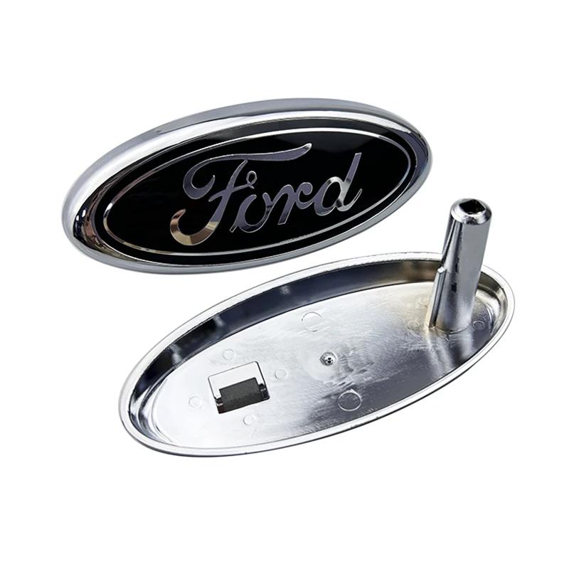 Samolepka na auto 14,5x6,5cm ABS Přední znak na auto pro Ford Focus 2 3 Mondeo Fiesta Ranger Mustang Kuga Explorer Transit Auto Acc