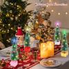LED Rainbow Christmas Tree Light Up Holiday Gift Window Decor Kindergarten Atmosphere Decoration Lighting