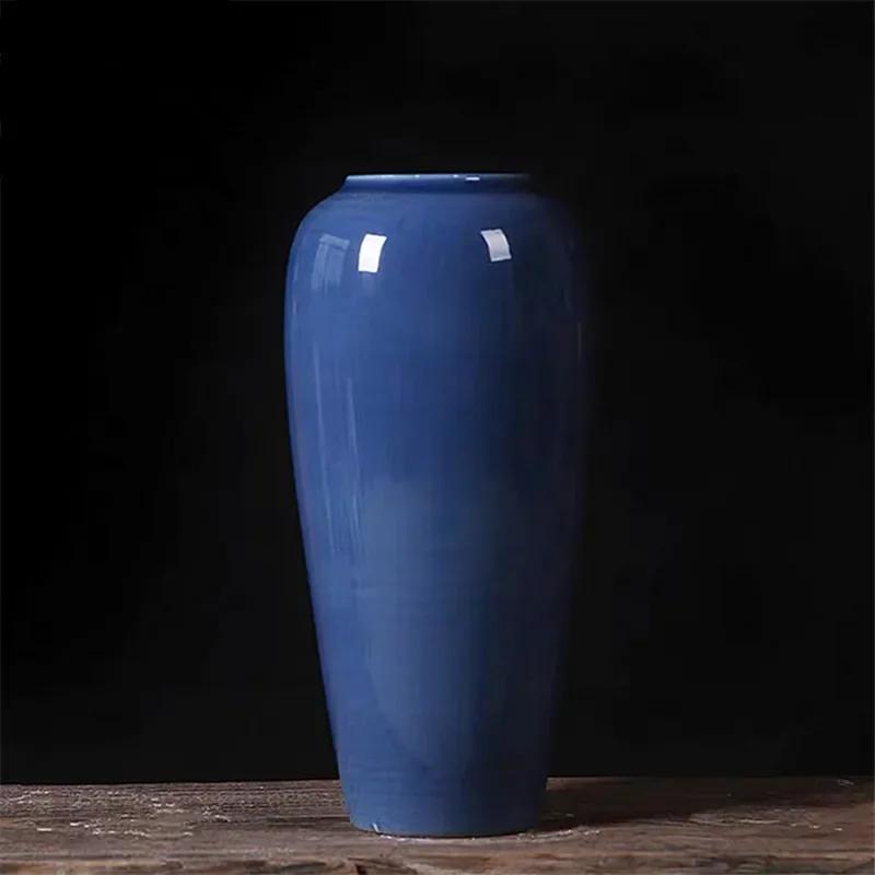 Nowoczesny Wazon Kwiatowy Jingdezhen Kreatywna Jednokolorowa Ceramiczna Ozdoba Idealna do Dekoracji Stołu i Przedpokoju