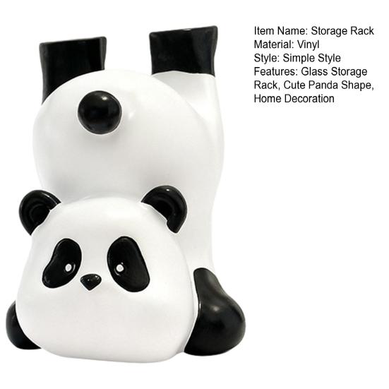 Sunglasses Storage Rack with Cute Panda Design Stand Weighted Base Glass Organizer for Desk Table Countertop