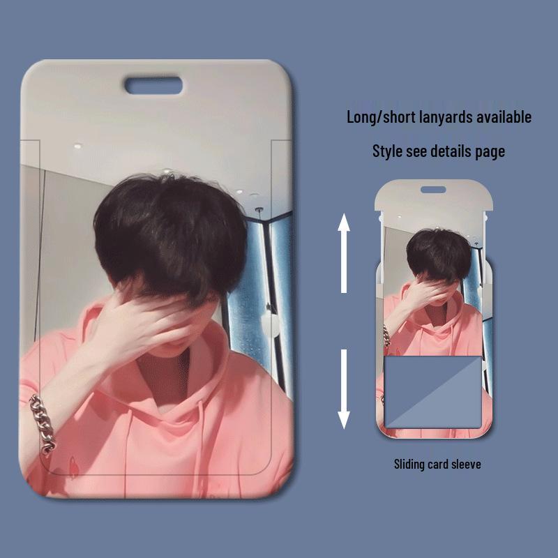 Plastic Sliding Cover Student ID & Badge Holder for School, Work, and Bus Access