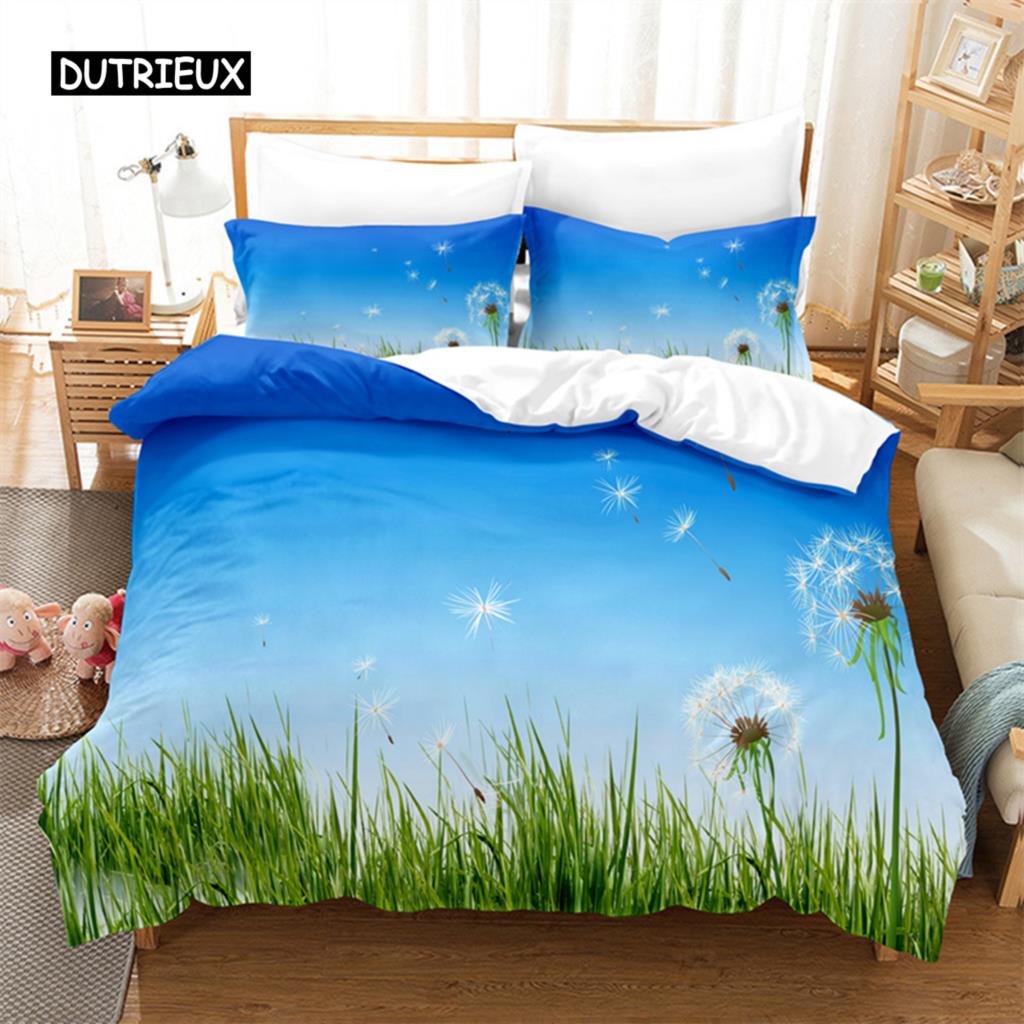 Butterfly Flower Queen Bedding Set Duvet Cover Set Bedding Digital Printing Bed Linen King Size Duvet Cover Set Bedding Set