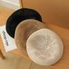 Straw Beret for Women Summer Sun Protection UPF 50+ Breathable Thin Lace-up Design, Head Size Outdoor Beach Sun Hat Headband