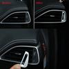 Car Styling Air Outlet Adjustment Switch Frame Decorative Trim Stickers Fit For Jaguar XE F-Pace Auto Interior