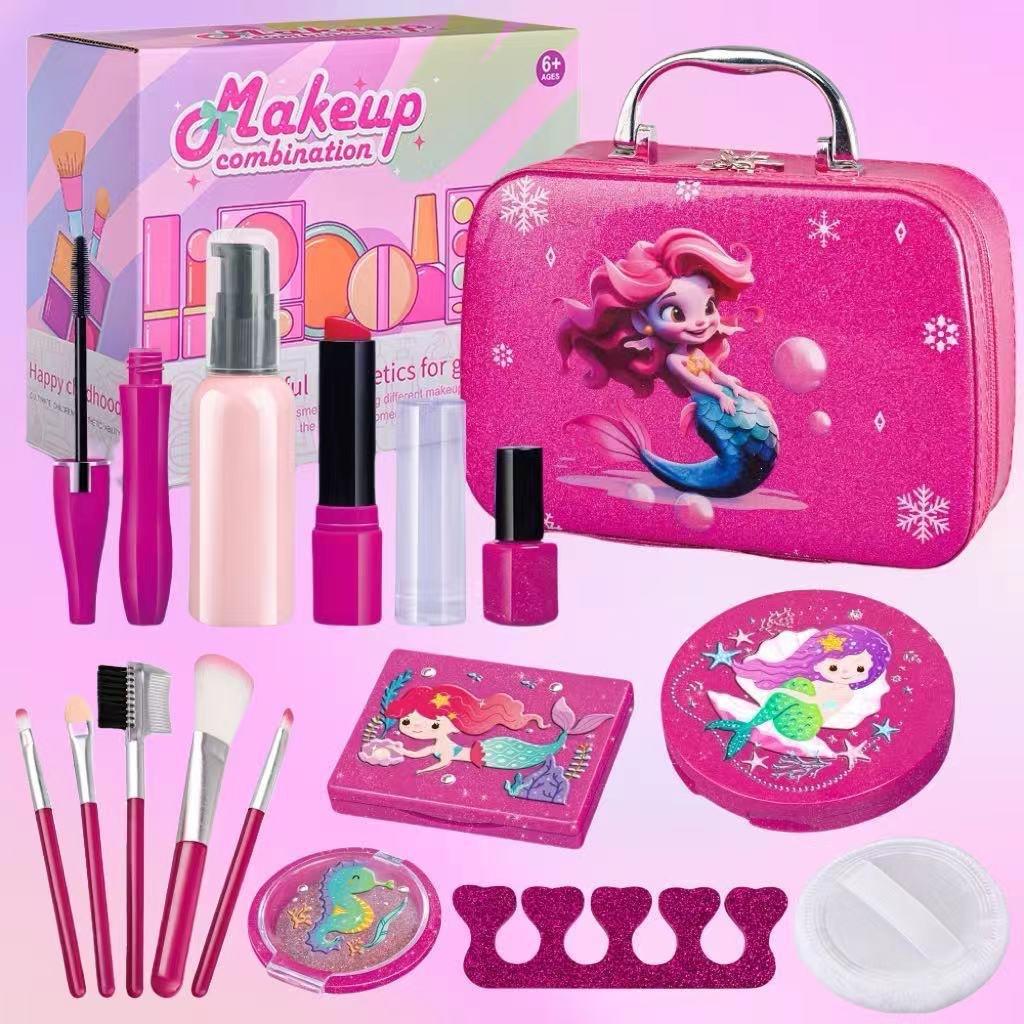 Simulační šperkovnice Dívčí hračka Roční dítě Hračka do domečku Kosmetická dárková krabička 10dílná sada na líčení