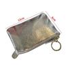 Fashion Genuine Leather Zipper Coin Purse Mini Cute Silver Wallet for Women Portable Key Card Coin Storage Bag Organizer Pouch