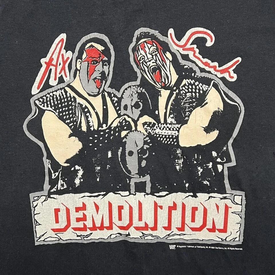 

Demolition Wrestling Ax Smash TShirt Cotton Tee For Men Size S4Xl EL741 Unisex T-Shirt S