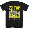 ZZ Top Antenne Buntes Albumcover Herren T-Shirt Rockmusik Band Merch