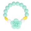 Teething Bracelet Silicone Safe Wear Resistant Flower Shape Design DIY Infant Teething Toy