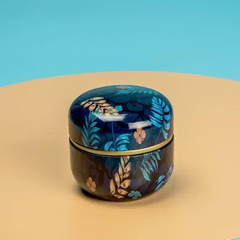 Teedose Teedose Behälter Kerzendosen Kaffee Süßigkeiten Snacks Kleine Dose Mini Tragbare Aufbewahrungsboxen Versiegelte Gläser Verpackung Teegeschirr