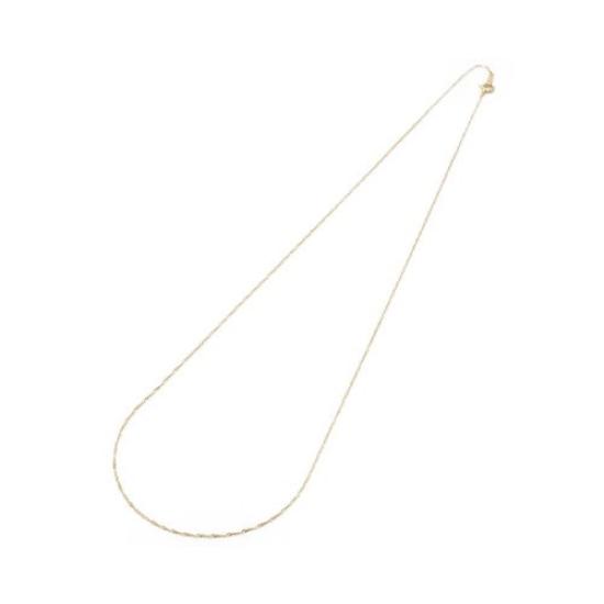 18k Gold Necklace with Screw 50cm Chain,