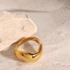 Abstract Design Retro 18K Gold Plated Ring - Cool European & American Style