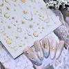 Bohemian Star and Moon Nail Stickers - Hot Stamping Retro Design
