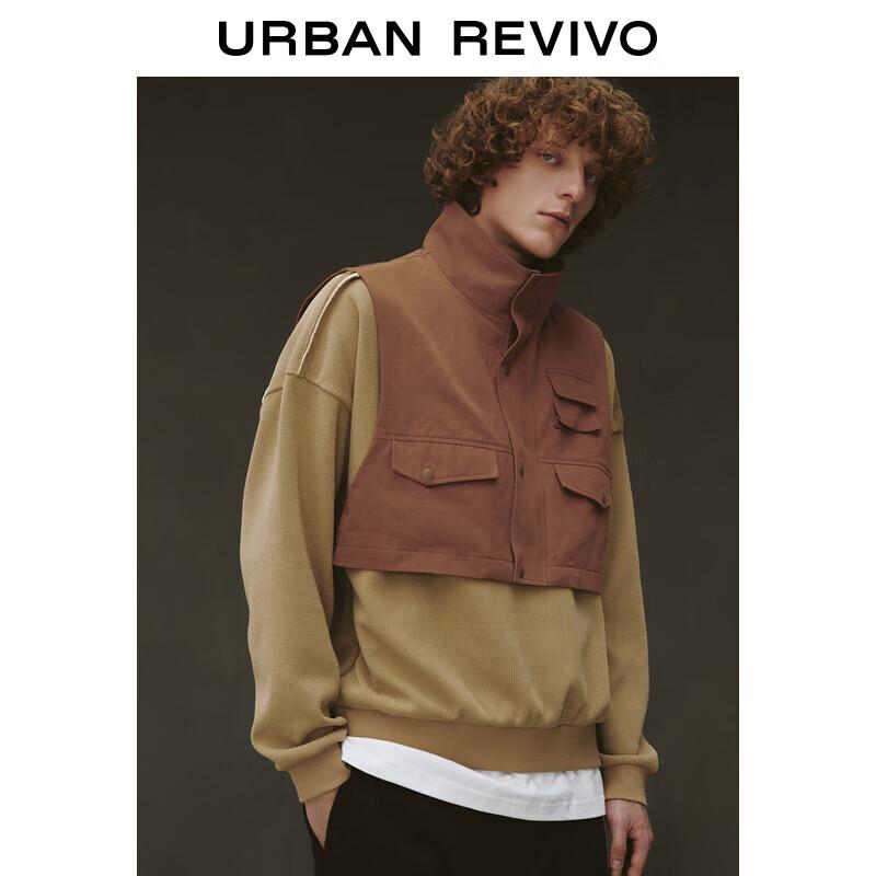 

Мужской жилет UR 2024 весна, свободный, рабочий, с несколькими карманами, воротник-стойка M