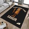 Tung Tung Sahur Adventure Carpet For Playroom Bedroom Living Room Sofa Home Decorkids Game Area Rug Nonslip Floor Mat