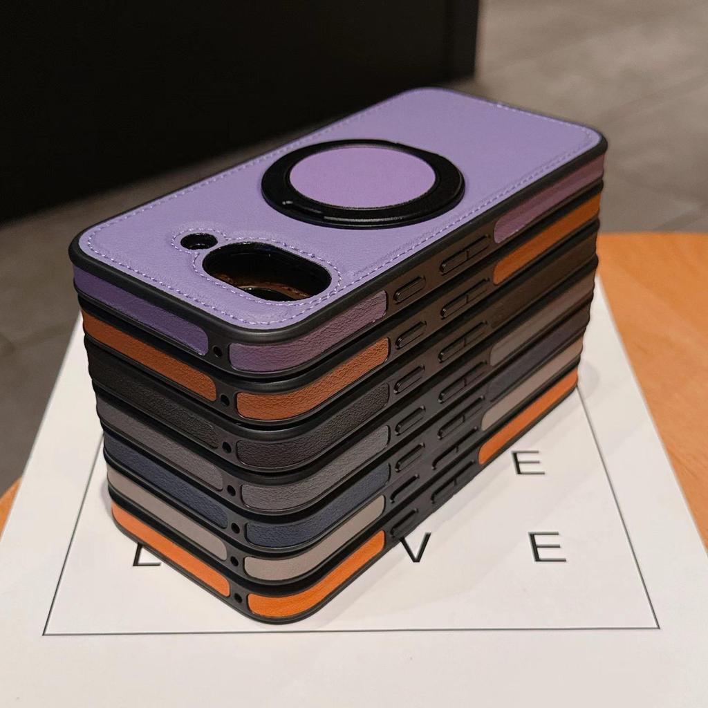 Yashi 360 Magnetic Stand for Google Pixel 9A Leather Protective Case - 10ProXL Model