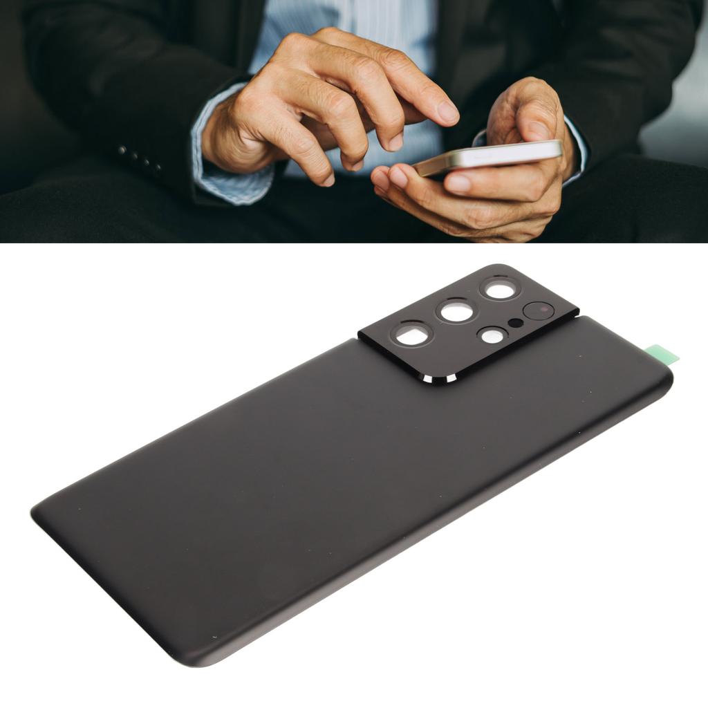 Remplacement Verre Arrière Porte Arrière de Téléphone en Verre avec Bande Adhésive Cadre Caméra Pré-installé pour    1   5G