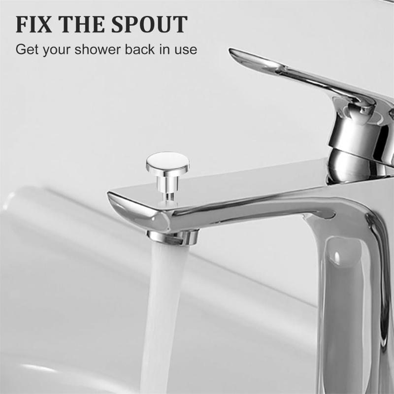 2Pcs Tub Spouts Diverter Repair Set Fix Faucet Includes 2 Valves 2 Cup Seal 2 Gate for Bathtubs Shower Maintenance
