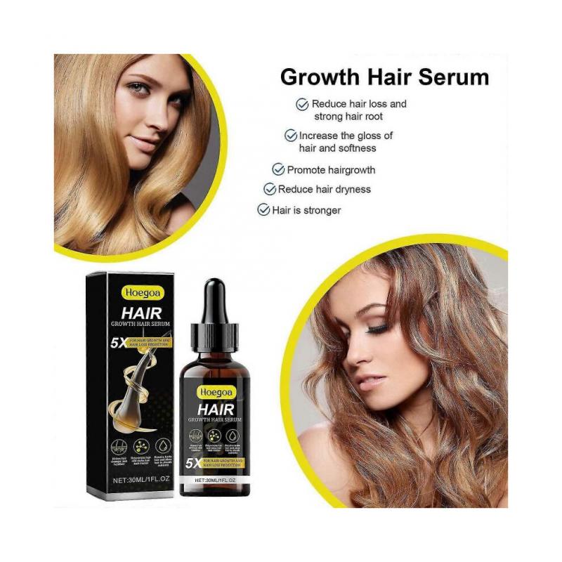 Rapid Hair Growth Serum, Hair Growth Hair Serum, Hair Growth Serum for Men and Women- Vegan Hair Growth Serum for Thinning Hair & Hair Loss