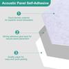 Uxcell 12-Piece Self-Adhesive Acoustic Panels, 12" X 10" X 0.4", High-Density Soundproof Padding, Hexagonal Soundproof Absorbent Panels with