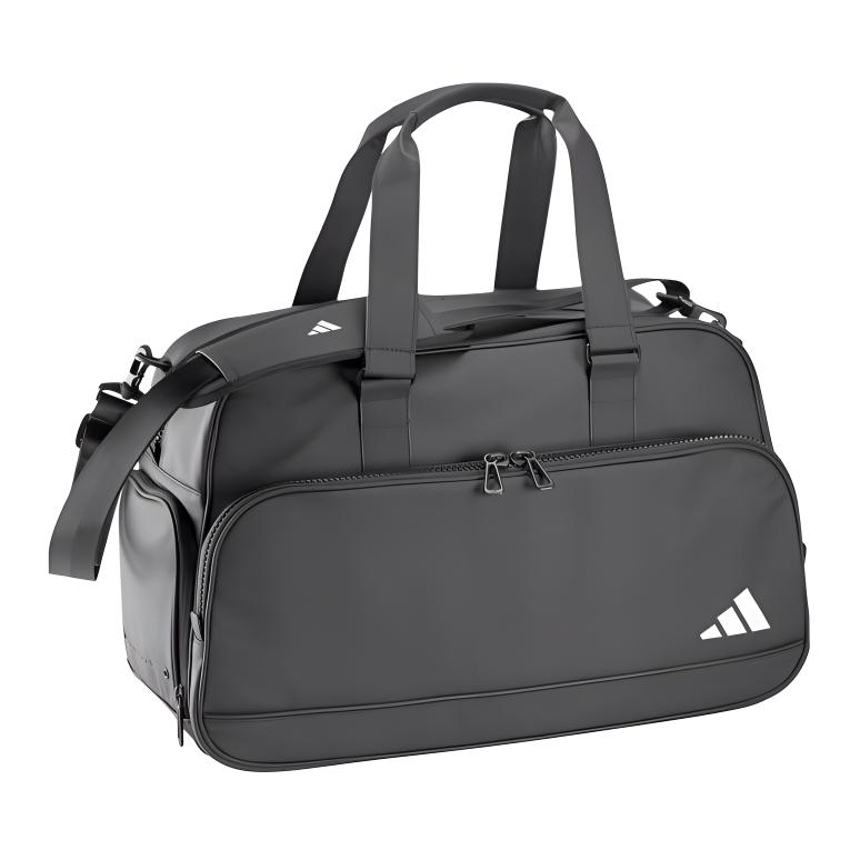 New Adidas Polyurethane Boston Bag Golf Bag Gym Bag Medium Size Men's Black HS4451