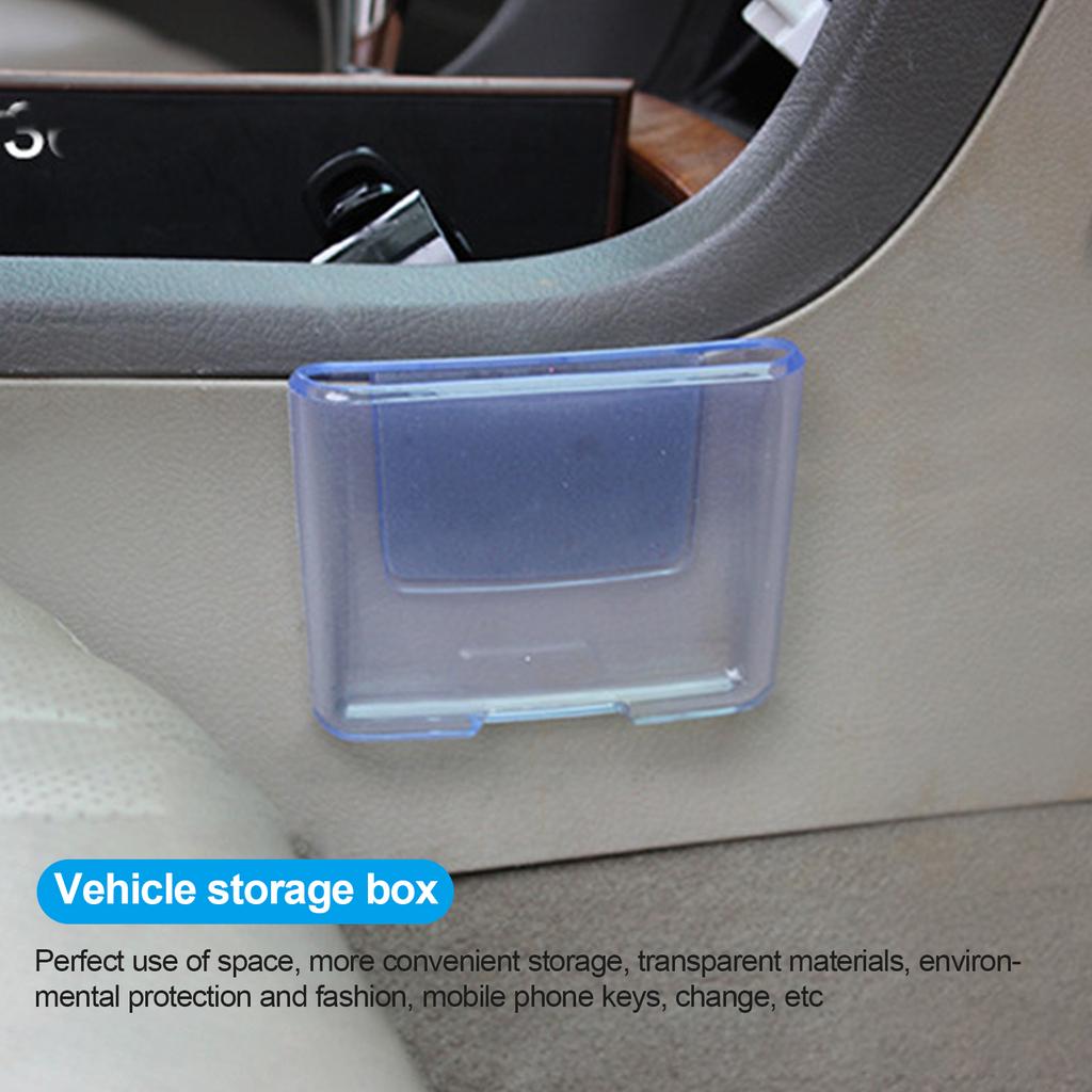 Car Organizer Storage Box Phone Stand Air Vent Outlet Paste Phone Card PVC Holder Storage Organizer Glasses Phone Pocket
