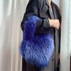 Popolari Nuove Popolari a Forma di Cuore Morbide Borse a Tracolla da Donna Adorabili Pelliccia Finta Morbido Peluche Borsa Tote Invernale Trendy Chic Borsa a Spalla Singola Pochette Borse