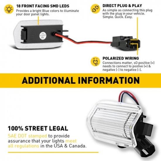 LED Door Courtesy Light For Toyota Lexus GS-Series Accessories 2pcs