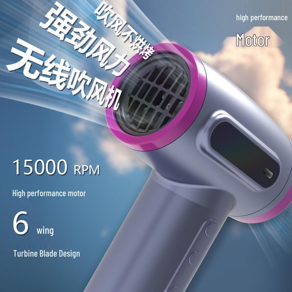 Compact Wireless Hair Dryer for Dorms and Home Use S9