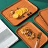 New Rectangular Pallet Plastic Nordic Style Food Bread Pan Storage Tray Hotel Service Tray