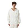 MLB SS24 New York Yankees Embroidered Logo Hooded Long Sleeve Zip-Up Sweatshirt Unisex sweatshirt Cream 3ATRH0141-50CRS