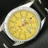 JAPAN VINTAGE REFURBISHED SEIKO 5 AUTOMATIC MENS YELLOW DIAL WATCH A444704-1