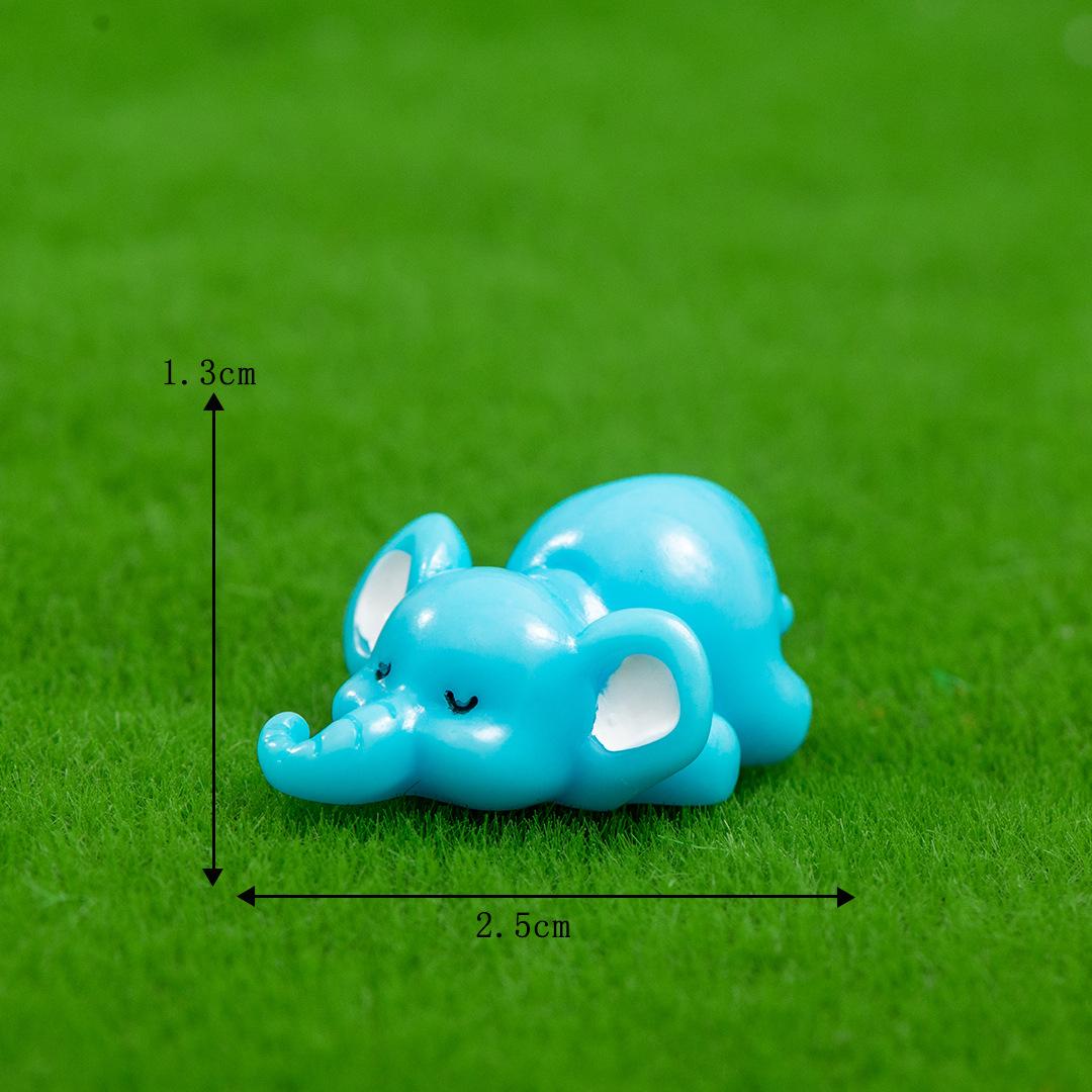 

Микро-ландшафтные украшения, мультяшный милый слон, слон, поделки из смолы, садоводство, настольные украшения для автомобиля, украшения Elephant Home 10pcs