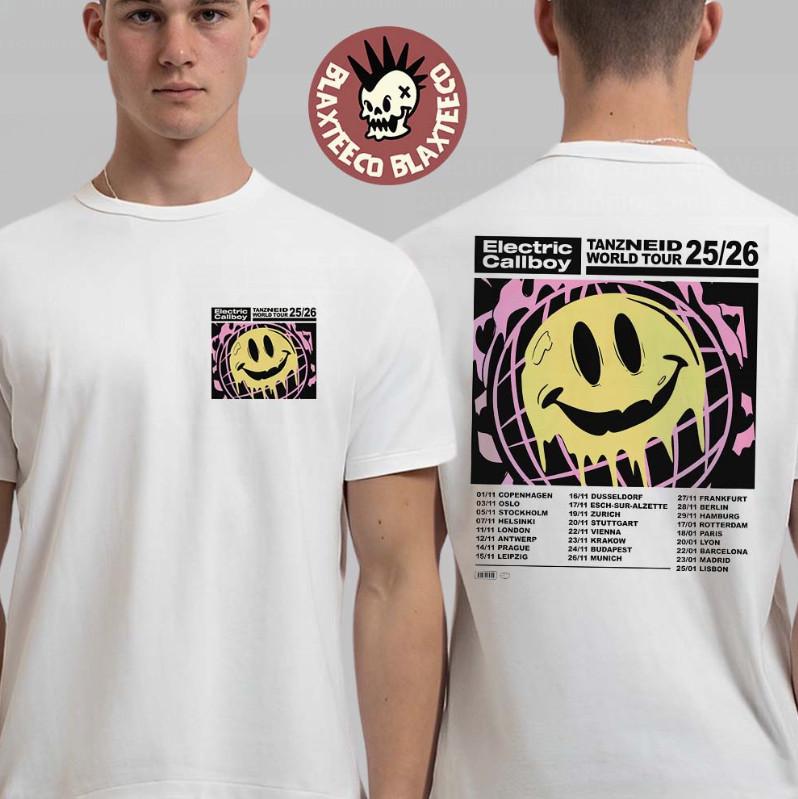 

Electric Callboy Tanzneid World Tour 2025 2026 Dripping Smile TShirt Unisex T-Shirt L