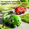 Interactive Electronic Snake Toy RC Magnetic Game Toy, Electric Remote Control Eating Itself Two Player Battle Parent-Child Competitive Race