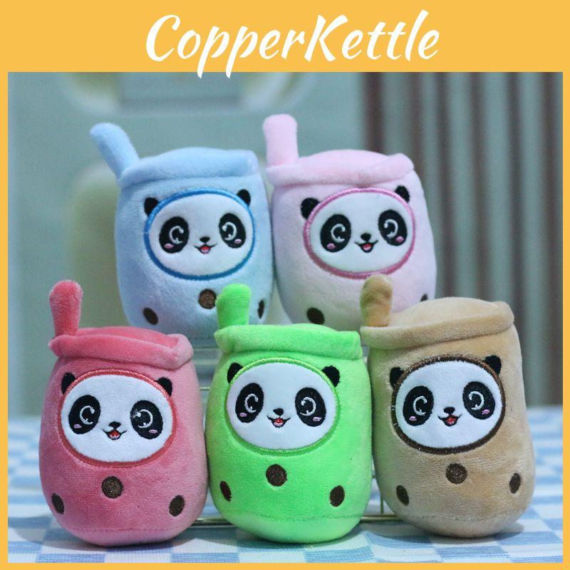 Adorable Cute Panda Plush Toy Keychain With Soft Short Fur For Bags And Accessories