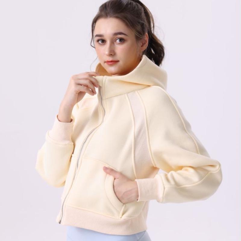 Women's Casual Cotton Zipper Hoodie - Autumn/Winter Yoga & Fitness Wear