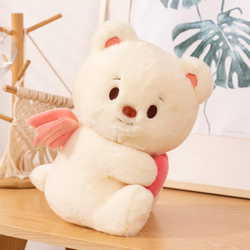 Cute Cute Angel Bear Doll Plush Toy Doll Children Sleeping with Pillow Gift Rag Doll