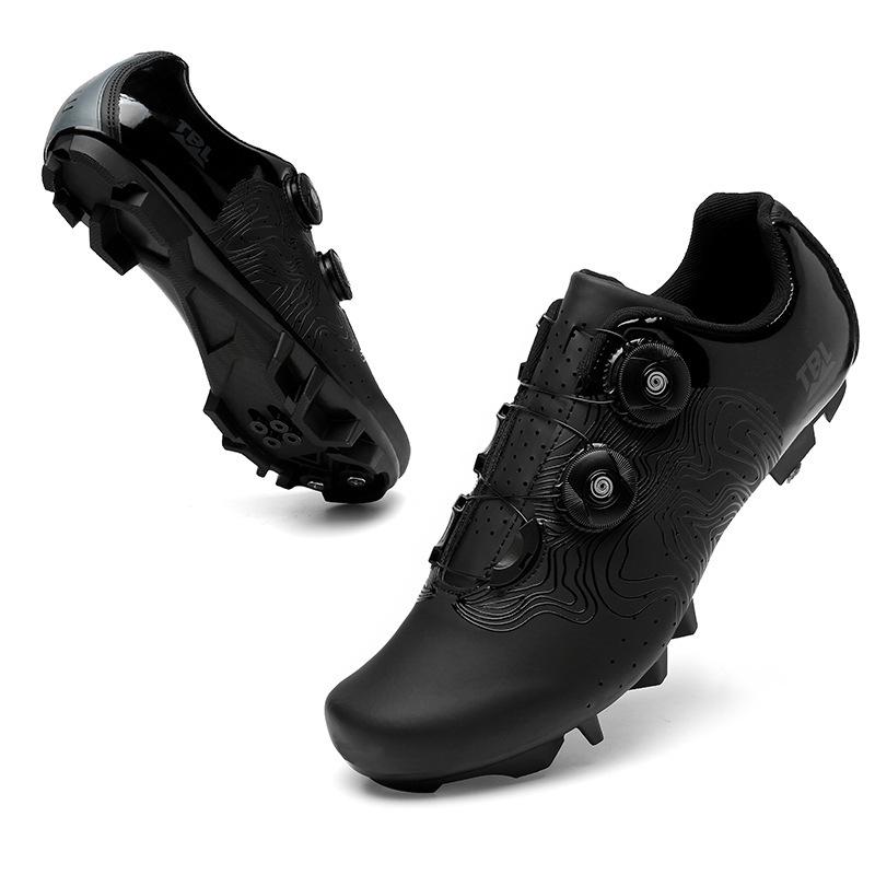 New Unlocked Cycling Shoes Men's Lock Shoes Mountain Bike Cycling Shoes Road Bike Unlocked Shoes Hard-soled Cycling Shoes