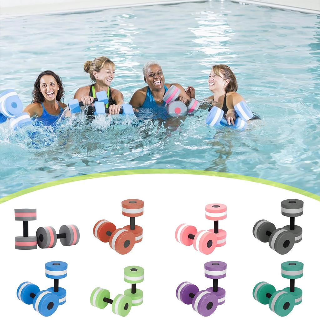 Buy 1 Pair Aqua Fitness Barbells Foam Dumbbells Hand Bars Pool