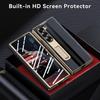 for Samsung Galaxy Z Fold 6 Phone Case [Luxury Premier Genuine Leather] [Full Body Hinge Protection] [Built-in Screen Protector] [Kickstand Slim