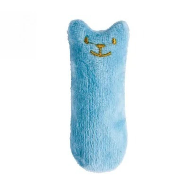 1pc Teeth Grinding Catnip Toys Funny Interactive Plush Cat Toy Pet Kitten Chewing Vocal Toy Claws Thumb Bite Cat Mint for Cats