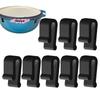 4Pcs Cookware Lid Protector Clips Pan Storage Stacking Clips Kitchen Oven Accessory for Display And Protection