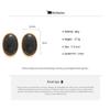 Vintage Trend Resin Dangle Earrings Wine Red Color Stud Earrings Waterdrop Earrings  For Women