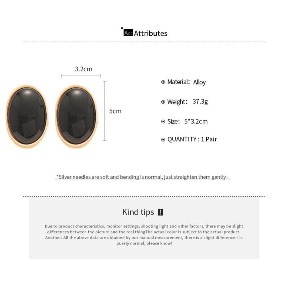 Vintage Trend Resin Dangle Earrings Wine Red Color Stud Earrings Waterdrop Earrings  For Women
