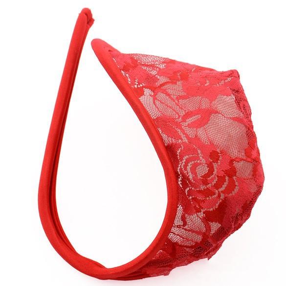   Herren C Hose T-Back Spitze Unterhose Sexy Unterwäsche