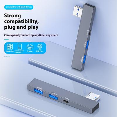 HUB USB 3.0 Type C 3.1, séparateur multi-usb à 4 ports, adaptateur OTG haute vitesse pour Xiaomi Lenovo Macbook Pro, accessoires informatiques