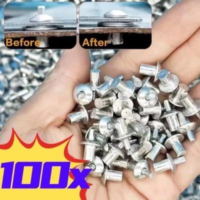 7mm Car Aluminum Expanding Rivets Clip Fasteners Hammer Expanding Rivets Perforated Rivets Stainless Steel Rod Screws Fasteners