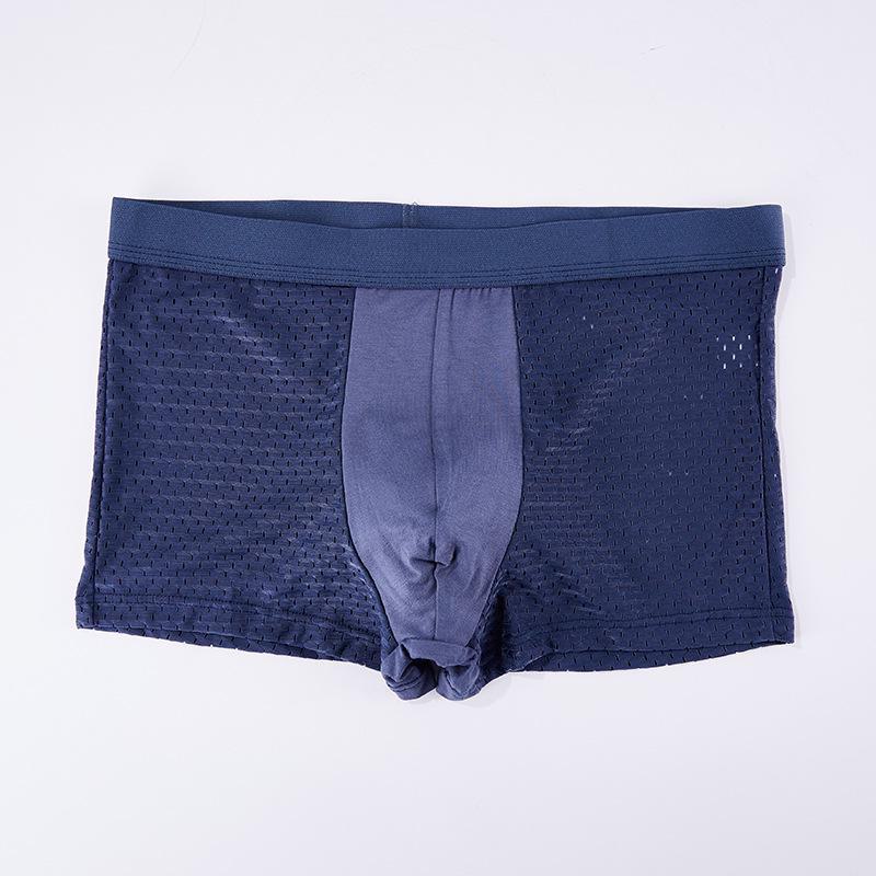 Męskie bokserki z siateczki Ice Silk Mesh Breathable - duże rozmiary, cienkie na lato