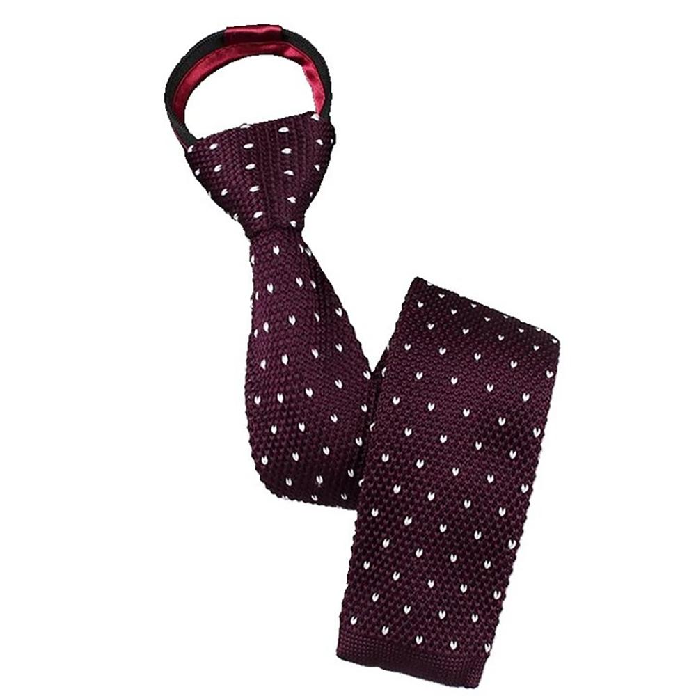 Adjustable Lazy Men Knot-free Tie Flat Head Automatic Zipper Necktie  Suit Accessories